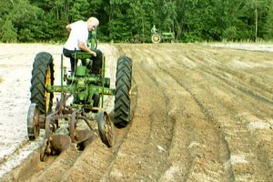 John Deere B and Plow